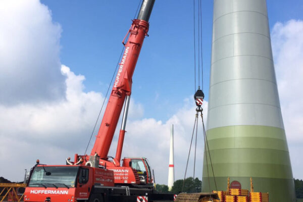 Windpark Garrel Mobilkran Hüffermann
