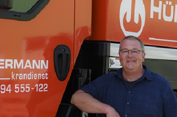 claus-petersen-ansprechpartner-hueffermann-team Fahrzeugbau, Reparaturservice, Sondermontage, Hüffermann Krandienst, Petersen