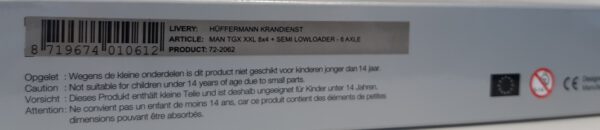 LKW Modell - MAN - Semitieflader Hüffermann