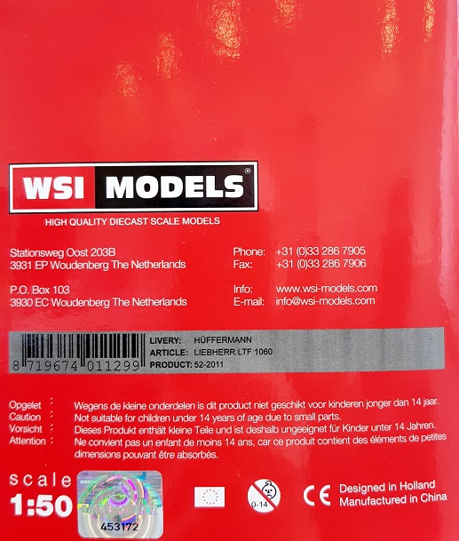 WSI Models Hüffermann - LTF 1060 limitiert