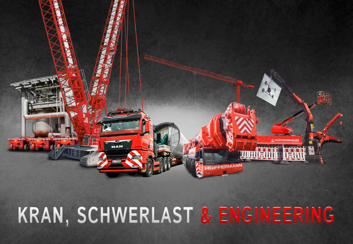 Fuhrpark-Banner von Hüffermann Krandienst