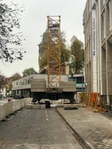 Baukran Montage Obendreher Münste Kran Hüffermann
