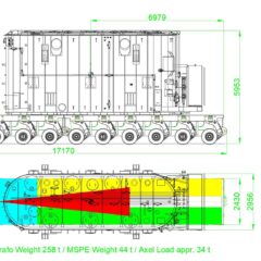 Cad-Zeichnung - Projektplanung - Kranstudie - Projekt Engineering - Schwermontagen - Transport