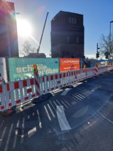 Verkehrssicherung Oldenburg Hüffermann Absperrung Verkehrstechnik
